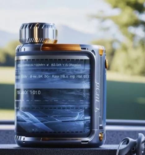 a smart camera is placed on the dashboard of a vehicle,ford cologne,car shampoo,jugopetrol,message in a bottle,nalgene,flask,Photography,General,Realistic