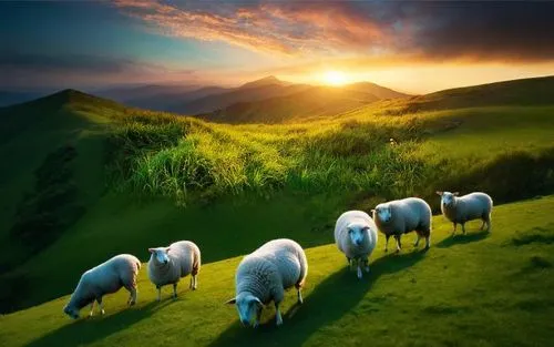 shepherding,shepherdesses,mountain pasture,flock of sheep,shepherds,a flock of sheep