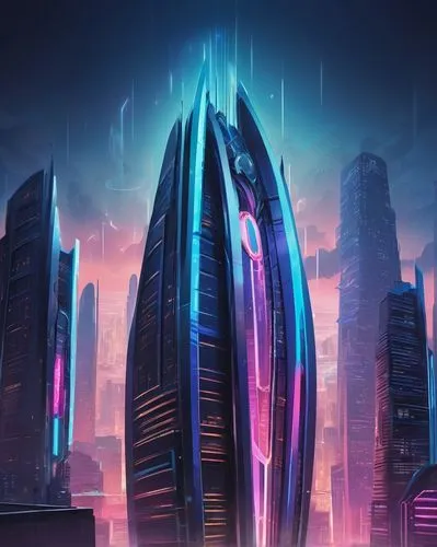 cybercity,cybertown,cyberport,futuristic landscape,futuristic architecture,guangzhou,coruscant,cyberia,cyberworld,megapolis,vanu,megacorporation,megacorporations,supertall,arcology,cyberpunk,futuristic,tron,cybertron,monoliths,Unique,Design,Logo Design