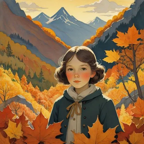 autumn background,autumn icon,autumn idyll,autumns,fall landscape,autumn theme,Illustration,Retro,Retro 07