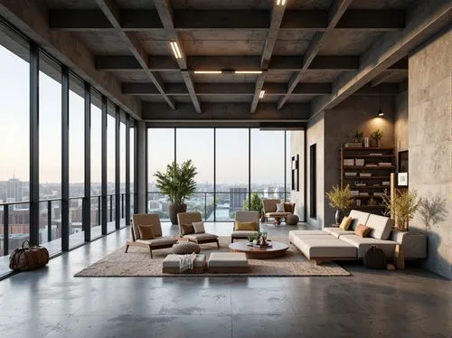 loft,penthouses,concrete ceiling,minotti,lofts,contemporary decor,associati,modern decor,livingroom,living room,interior modern design,sky apartment,modern living room,modern room,apartment lounge,interior design,luxury home interior,home interior,exposed concrete,cassina