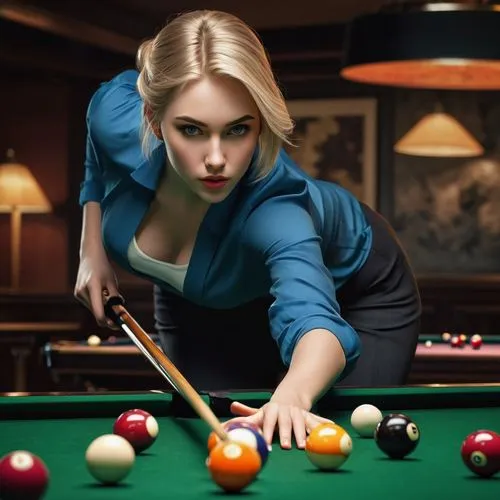 pool player,billiards,english billiards,billiard,nine-ball,pocket billiards,billiard table,bar billiards,billiard room,billiard ball,carom billiards,blackball (pool),snooker,straight pool,eight-ball,pool,poker set,cue stick,woman playing,pool ball,Illustration,Paper based,Paper Based 02