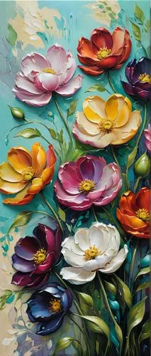 flower painting,waterlilies,water lilies,lotuses,lillies,glass painting,Conceptual Art,Fantasy,Fantasy 03