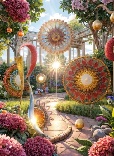 flower dome,garden of plants,flower garden,fairy world,yellow garden,garden of eden,dubai miracle garden,mushroom landscape,oasis,nature garden,flower clock,spring garden,dandelion hall,gerbera daisies,flower booth,winter garden,fantasy world,wonderland,rosarium,cartoon flowers