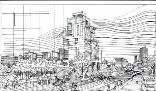 urban design,mono-line line art,wireframe graphics,animal line art,street plan,office line art,pencils,line drawing,kirrarchitecture,wireframe,concept art,coloring page,smart city,hudson yards,archite