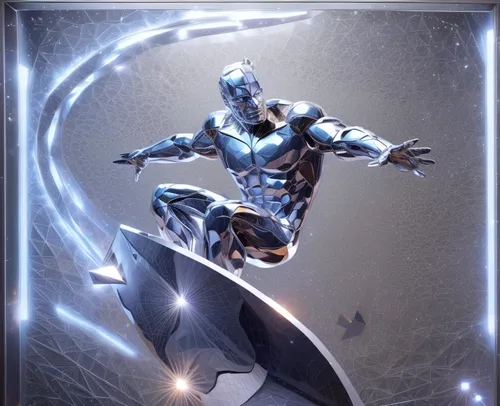 silver surfer,orca,dolphin rider,iceman,dolphin background,aquaman,excalibur,dr. manhattan,god of the sea,shiva,poseidon,aquarius,electro,steel man,manta,silver arrow,requiem shark,silver blue,figure of justice,silver