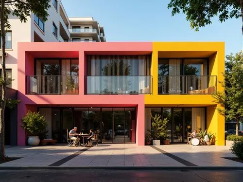 colorful facade,cubic house,cube house,mahdavi,dizengoff,athens art school,corbu,cube stilt houses,rietveld,sottsass,palo alto,modern architecture,frame house,kifissia,vivienda,eisenman,mondriaan,louver,condesa,unimodular