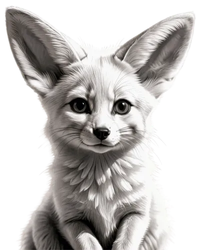 fennec,fennec fox,kit fox,child fox,cute fox,little fox,adorable fox,a fox,long-eared,swift fox,sand fox,long eared,redfox,jerboa,drawing cat,fox,pet portrait,grey fox,desert fox,vulpes vulpes,Illustration,Black and White,Black and White 30