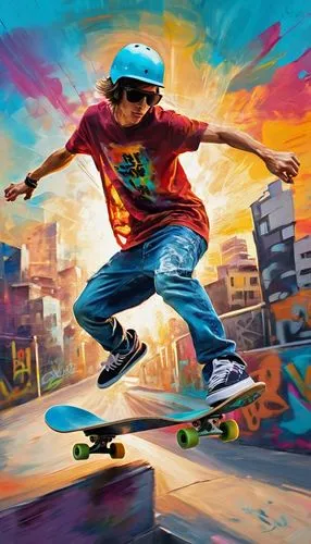 skateboarder,skater,skaters,skateboarding,skateboard,skate,skate board,skatepark,skate park,artistic roller skating,skating,skateboarding equipment,clap skate,inline skating,kickflip,longboard,skateboard deck,half pipe,half-pipe,freeride,Conceptual Art,Oil color,Oil Color 20