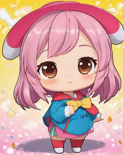 chibi,naginatajutsu,kawaii pig,nyan,sakura mochi,ram,llenn,bulli,toori,kusa mochi,azuki bean,chibi girl,shochikuume,chaoyang,uruburu,yujacha,ajika,piko,komajirou,puri,Illustration,Japanese style,Japanese Style 01