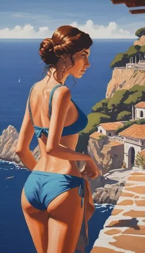 vettriano,donsky,jasinski,seaside view,follieri,tamarama,bathers,verano,catalina,sonnessa,guenter,beach scenery,welliver,fischl,world digital painting,positano,overpainting,beach background,capri,italian painter,Conceptual Art,Sci-Fi,Sci-Fi 20