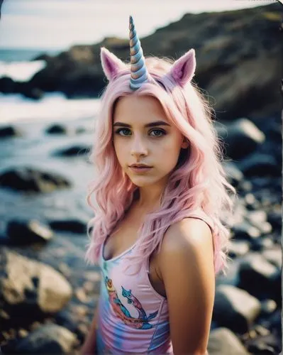 unicorn crown,pixie,fae,pink hat,cat ears,unicorn,Conceptual Art,Fantasy,Fantasy 09