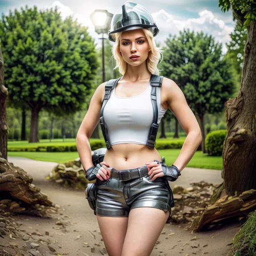 silver,samantha troyanovich golfer,retro woman,girl in overalls,greta oto,retro girl,hardhat,leather hat,latex clothing,pvc,pin-up model,cosplay image,female model,steampunk,hard woman,policewoman,retro women,golfer,lindsey stirling,steel helmet