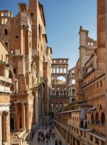 a stone building has people on it,coliseo,palermo,ancient rome,el djem,rome,roma,Photography,General,Realistic