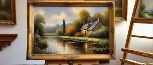 boat landscape,oil painting,art painting,river landscape,photo painting,home landscape,painting technique,easel,autumn landscape,painting,meticulous painting,easels,small landscape,church painting,oil painting on canvas,pittura,pintor,pintura,oil paint,renoirs,Illustration,Realistic Fantasy,Realistic Fantasy 16