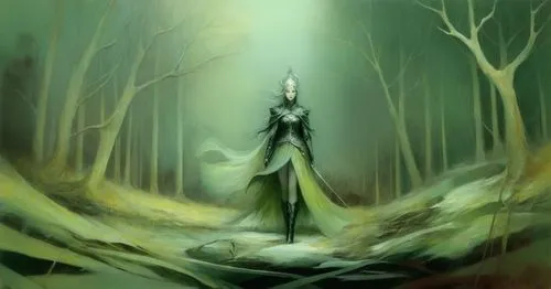 a man dressed as a witch in a mysterious forest,mirkwood,elven forest,ballerina in the woods,dryad,elven,seelie,unseelie,elfland,silmarillion,finrod,alfheim,thranduil,isoline,the enchantress,wodrow,me