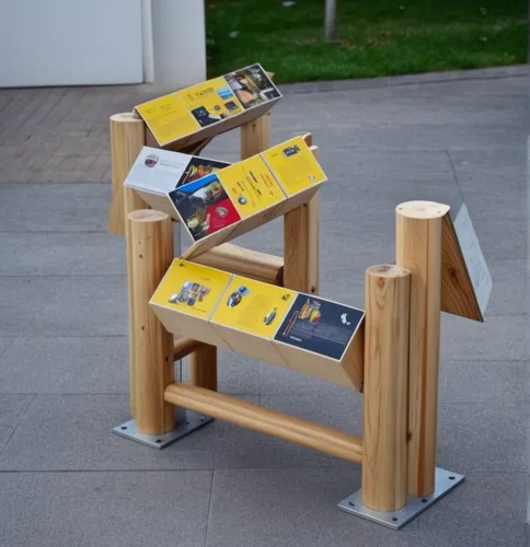 street furniture,folding table,paper stand,outdoor bench,product display,experimental musical instrument,outdoor play equipment,street organ,wooden cart,moveable bridge,parking system,copy stand,autom