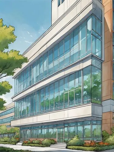 aniplex,metaldyne,ohsu,genzyme,office building,office buildings,softworks,company building,lifesciences,newbuilding,phototherapeutics,kaist,company headquarters,sunnybrook,dentsu,glaxosmithkline,modern office,medical center,genentech,athenahealth,Illustration,American Style,American Style 13