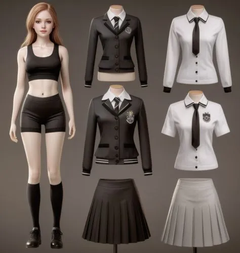 school uniform,martial arts uniform,designer dolls,women's clothing,school clothes,bolero jacket,uniforms,fashion dolls,a uniform,ladies clothes,fashion doll,police uniforms,nurse uniform,uniform,female doll,women clothes,black and white pieces,anime japanese clothing,cheerleading uniform,fashionable clothes,Photography,General,Natural