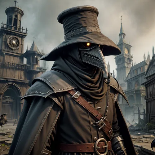 hooded man,assassin,templar,assassins,massively multiplayer online role-playing game,dodge warlock,witcher,de ville,iron mask hero,the wanderer,vendor,the hat of the woman,gunfighter,merchant,leather 