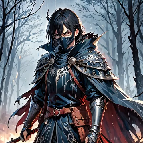 heroic fantasy,hooded man,male elf,dark elf,swordswoman,swordsman,king of the ravens,fantasy warrior,male character,hamearis lucina,corvus,assassin,massively multiplayer online role-playing game,dane 