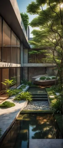 japanese zen garden,zen garden,amanresorts,ryokan,landscape design sydney,garden design sydney,asian architecture,landscaped,landscape designers sydney,dojo,3d rendering,ryokans,neutra,roof landscape,render,shangri,minotti,modern house,courtyard,japanese garden,Conceptual Art,Fantasy,Fantasy 21