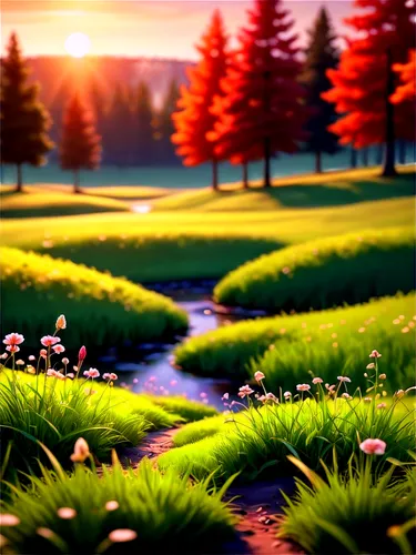 moss landscape,salt meadow landscape,blooming field,small meadow,grassy,green meadow,grassfields,landscape background,mushroom landscape,springtime background,meadow landscape,spring background,small landscape,grasslike,summer meadow,pink grass,cartoon video game background,grass,nature background,blooming grass,Conceptual Art,Daily,Daily 24