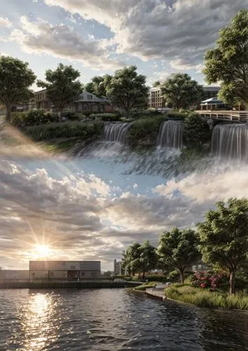 landscape designers sydney,robert duncanson,landscape design sydney,hydropower plant,tidal basin,3d rendering,river of life project,jet d'eau,oakville,k13 submarine memorial park,hoboken condos for sale,waterfalls,hydroelectricity,decorative fountains,åkirkeby,niagara falls,riverside park,malopolska breakthrough vistula,landscape background,water wall