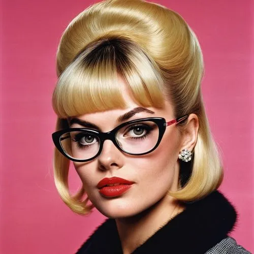 reading glasses,lace round frames,gena rolands-hollywood,60's icon,bouffant,rockabilly style,model years 1960-63,spectacles,eyewear,brigitte bardot,retro women,50's style,pompadour,eye glass accessory,rockabilly,retro woman,pink round frames,ann margarett-hollywood,model years 1958 to 1967,blonde woman