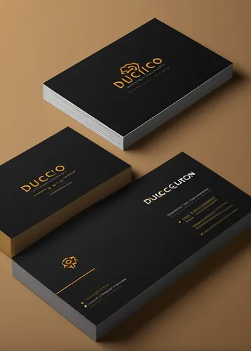 Create a minimalist yet elegant business card design for a high-end construction company.,business cards,business card,brochures,gold foil corners,portfolio,landing page,flat design,commercial packagi