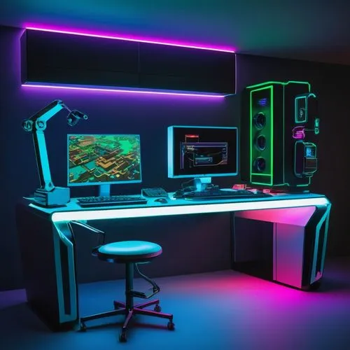 computer room,computer workstation,desk,computerized,game room,computable,Art,Artistic Painting,Artistic Painting 33