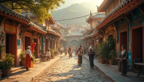 yangshao,huashan,pingyao,yangshuo,fenghuang,wenchuan,wudang,lijiang,jokhang,xiangshan,zhanshan,huadian,qibao,liangshan,sanshui,chyuan,jianghuai,kathmandu,tianling,lianjiang,Photography,General,Realistic