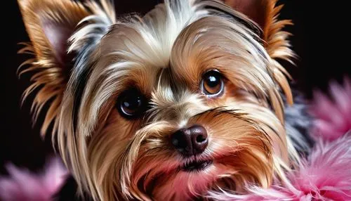 yorkshire terrier,biewer yorkshire terrier,yorkie,shih tzu,yorkie puppy,yorkshire terrier puppy,havanese,yorky,dog illustration,dog drawing,briard,yorki,watercolor dog,digital painting,schnauzer,westie,flower painting,pet portrait,canine rose,animal portrait,Illustration,Realistic Fantasy,Realistic Fantasy 10