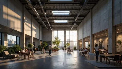 atriums,atrium,pinakothek,lobby,factory hall,industrial hall,foyer,carreau,entrance hall,inside courtyard,modern office,lofts,indoor,3d rendering,lingotto,loft,fabrik,daylighting,render,empty interior