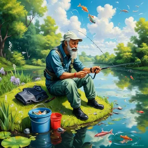 fisherman,fishing,people fishing,fishing classes,flyfishing,anglers,Conceptual Art,Sci-Fi,Sci-Fi 03