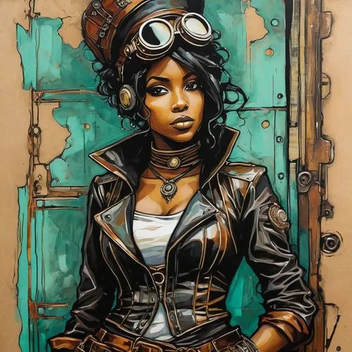 steampunk,steampunk gears,steamboy,holtzmann,clementine,aphra,Illustration,Realistic Fantasy,Realistic Fantasy 23