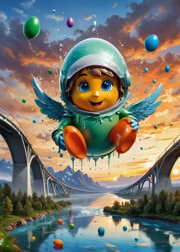 balloonist,elves flight,skyrider,3d fantasy,skycycle,skyman,skydiver,skycar,rogallo,children's background,imaginationland,fantasy picture,balloonists,megapolis,rainbow bridge,world digital painting,balloon fiesta,taikonauts,peggle,balloon trip,Conceptual Art,Graffiti Art,Graffiti Art 08