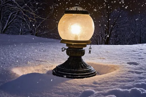 gas lamp,landscape lighting,outdoor street light,illuminated lantern,vintage lantern,lamplighter,incandescent lamp,flood light bulbs,night snow,christmas lantern,streetlamp,street lamp,kerosene lamp,streetlight,iron street lamp,incandescent light bulb,light post,street lamps,snowy still-life,lamppost,Art,Classical Oil Painting,Classical Oil Painting 03