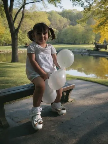 little girl with balloons,lubitel 2,toddler in the park,eggleston,photographing children,ektachrome,bubble blower,balloon head,balloons mylar,inflates soap bubbles,balloon,kodachrome,ballon,ballooned,