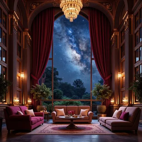 ornate room,sitting room,livingroom,dreamhouse,living room,great room,opulently,opulence,opulent,chaise lounge,cochere,fantasy picture,sleeping room,luxurious,luxury hotel,grandeur,chhatris,mansion,chandelier,extravagance