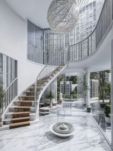 circular staircase,luxury home interior,interior modern design,outside staircase,winding staircase,staircase,spiral staircase,interior design,contemporary decor,modern decor,glass wall,marble palace,spiral stairs,luxury property,penthouse apartment,entrance hall,glass facade,luxury real estate,interiors,search interior solutions,Architecture,Skyscrapers,Futurism,Futuristic 4