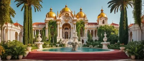 dolmabahce,garden of the fountain,pasadena,usc,palace garden,gold castle,water palace,marble palace,palladianism,chhatris,dorne,royal palms,maximilian fountain,kleinheinz,montecarlo,city fountain,magic castle,sdsu,fountain of friendship of peoples,sac,Conceptual Art,Oil color,Oil Color 08