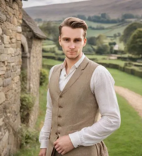 Man,downton,waistcoat,darmody,hoult,waistcoats,ruggedly,poldark,wiglesworth,brideshead,twistleton,tutton,gwilym,tyrwhitt,southee,yorkshireman,glenister,longbottom,branwell,thirkell,branning,Photograph