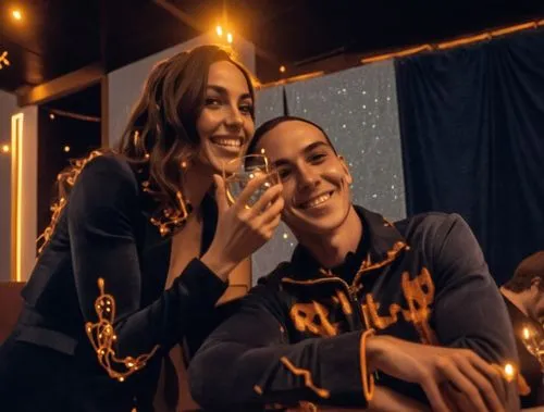 a hot couple smiling in a party,zeqiri,fitzsimmons,linstead,faudel,videoclip,sablin,bachata,tomkat,video clip,nesmith,holton,kizomba,kerem,mohombi,golden weddings,ravenelli,lindos,mirani,beautiful cou