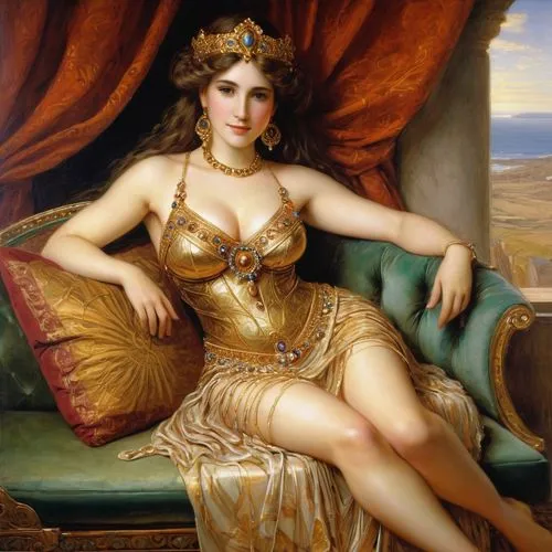 odalisque,cleopatra,messalina,venus,satyavati,mademoiselle,rococo,theodora,netrebko,urania,emile vernon,potiphar,clytemnestra,galatea,emperatriz,melpomene,zoraida,gandhari,eugenie,mezzosoprano,Art,Classical Oil Painting,Classical Oil Painting 13