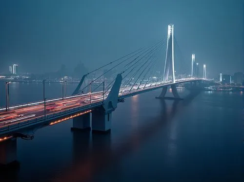 cable-stayed bridge,guangzhou,danube bridge,anzac bridge,rotterdam,brug,zakim,rotterdamsche,duesseldorf,zhangzhou,hangzhou,vladivostok,kunshan,riga,hohenzollern bridge,bridge new europe,akashi-kaikyo bridge,suzhou,dusseldorf,dandong,Photography,General,Realistic