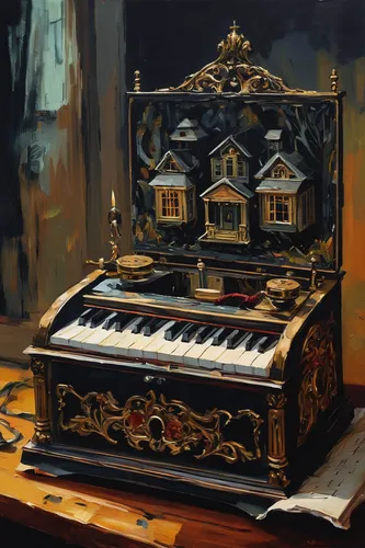 the piano,harpsichord,grand piano,pianos,music chest,music box,steinway,player piano,pianet,piano player,clavichord,piano keyboard,piano,spinet,musical box,musical instrument,keyboard instrument,organist,concerto for piano,piano books,Conceptual Art,Oil color,Oil Color 08