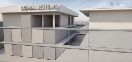 3d rendering,prefabricated buildings,multi storey car park,white buildings,block balcony,concrete construction,render,animal containment facility,building construction,formwork,banking operations,bank