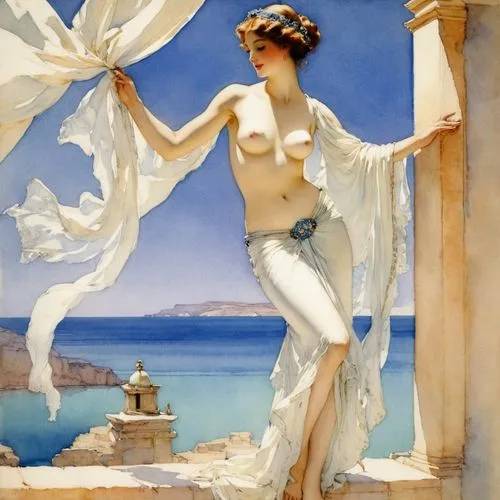 margetts,margetson,grecian,sappho,clytie,apollonia,Illustration,Paper based,Paper Based 23