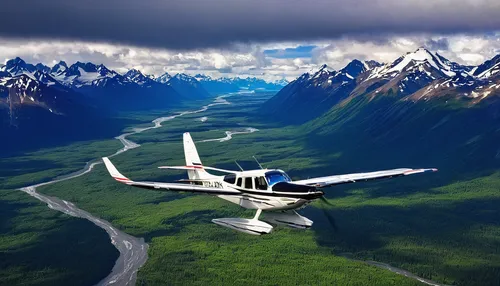 Share your experience of flying over the majestic Alaskan wilderness with Talkeetna Air Taxi.,ultralight aviation,cessna 206,cessna 210,cessna 150,diamond da42,cessna 185,sport aircraft,cessna 182,ces